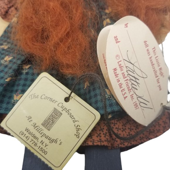 LADIE & FRIENDS Lizzie High Collen Bowman Collectible Wood Doll 1st-Edition - Picture 4 of 6